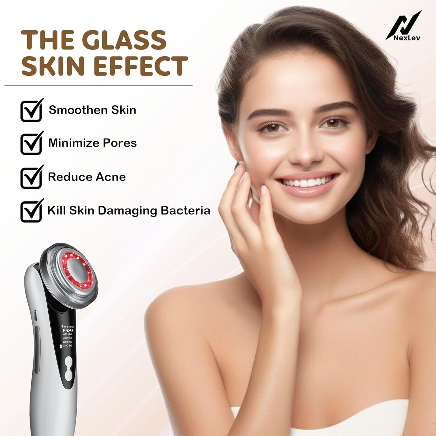 Nexlev Facial Device | Red & Blue Light Therapy LE-01