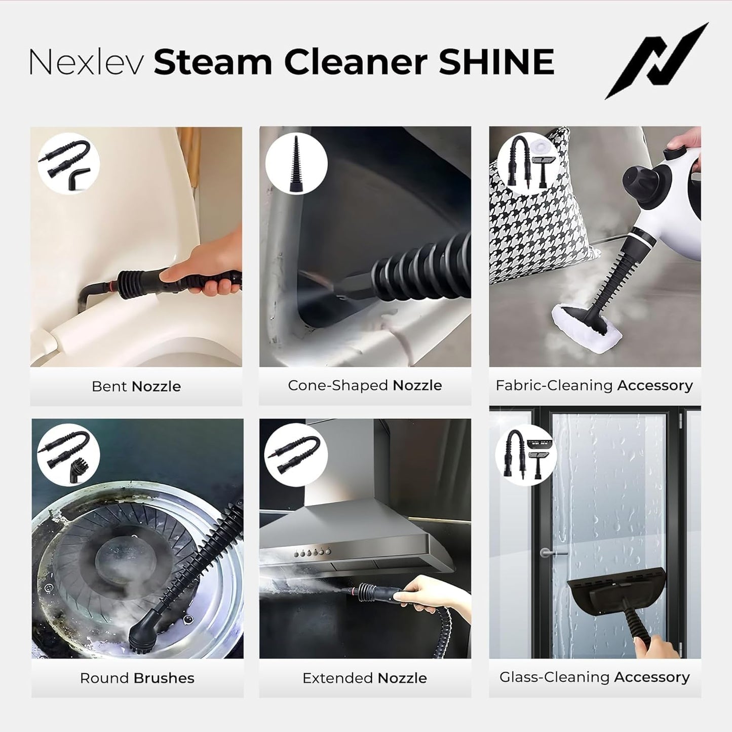 NexLev Shine Steam Cleaner