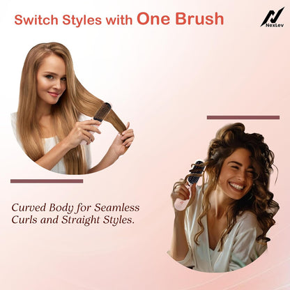 Nexlev Cordless Hair Straightener Brush | HSB-04