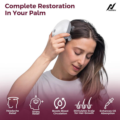 Nexlev Electric Head Massager | Relieve Stress & Pain HM-01 -