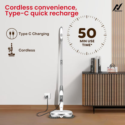 Nexlev Cordless Electric Spin Mop Swipe+| 180RPM Power Motor SPM-01