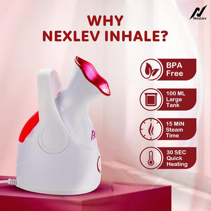 Nexlev Facial Steamer | Nano Ionic Steam Technology (FS-01)