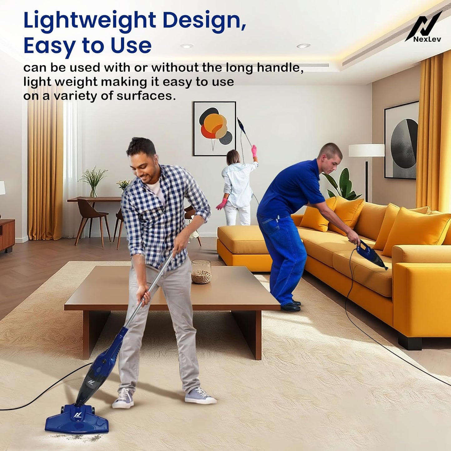 NexLev 2-in-1 Stick & Handheld Vacuum Cleaner | High Power Motor VC-01