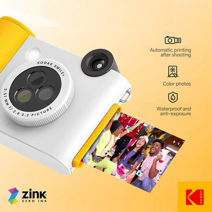 Kodak Smile+ Instant Camera 10MP, 3 Filters, ZINK Inkless Printing, Bluetooth Photo Printing from Mobile Phones, TF Card Support