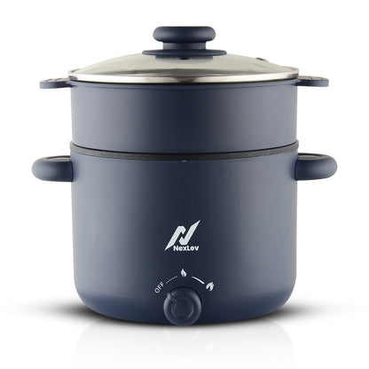 Nexlev Multipurpose Electric Food Kettle KE-02|1.5 L Non-Stick Pot | 600W|
